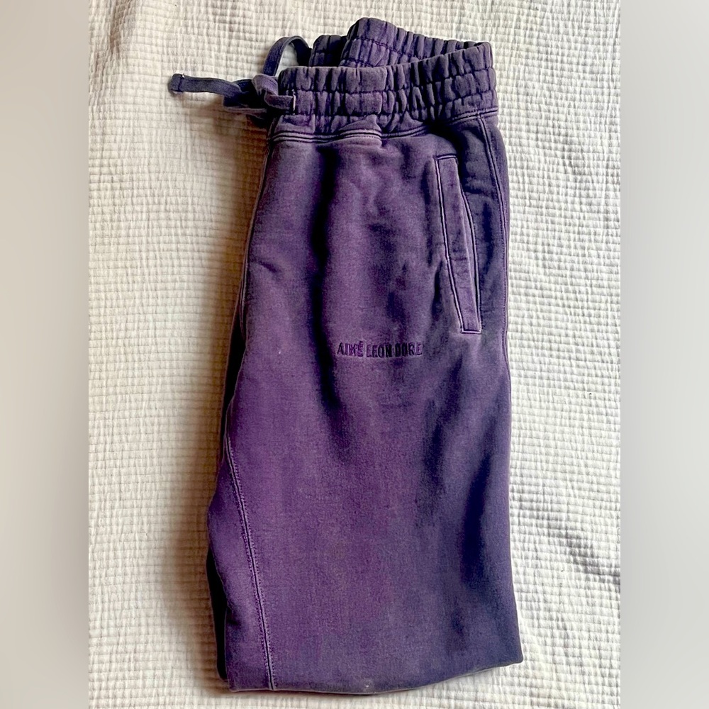 Aime leon dore grape sweatpants size XS